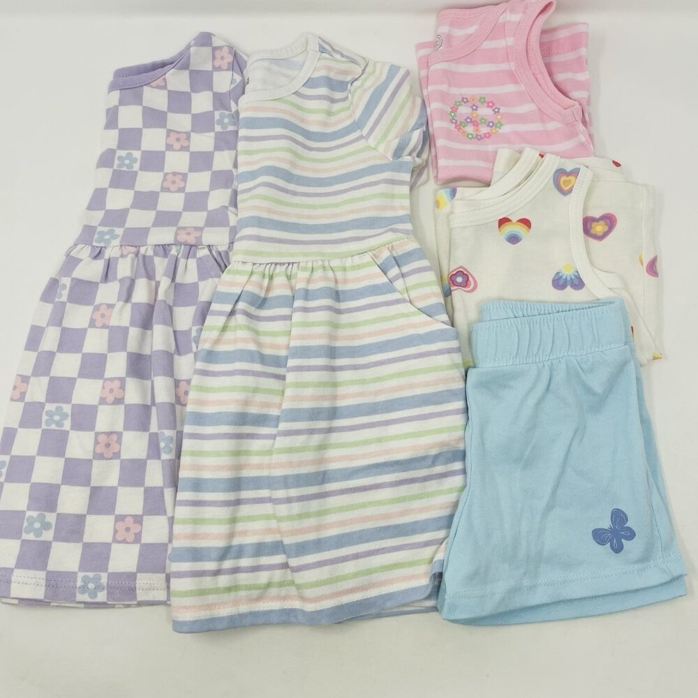 Garanimals Baby Girls‎ 18 Months 5 Piece Summer Clothing Lot Dresses Tanks 2208